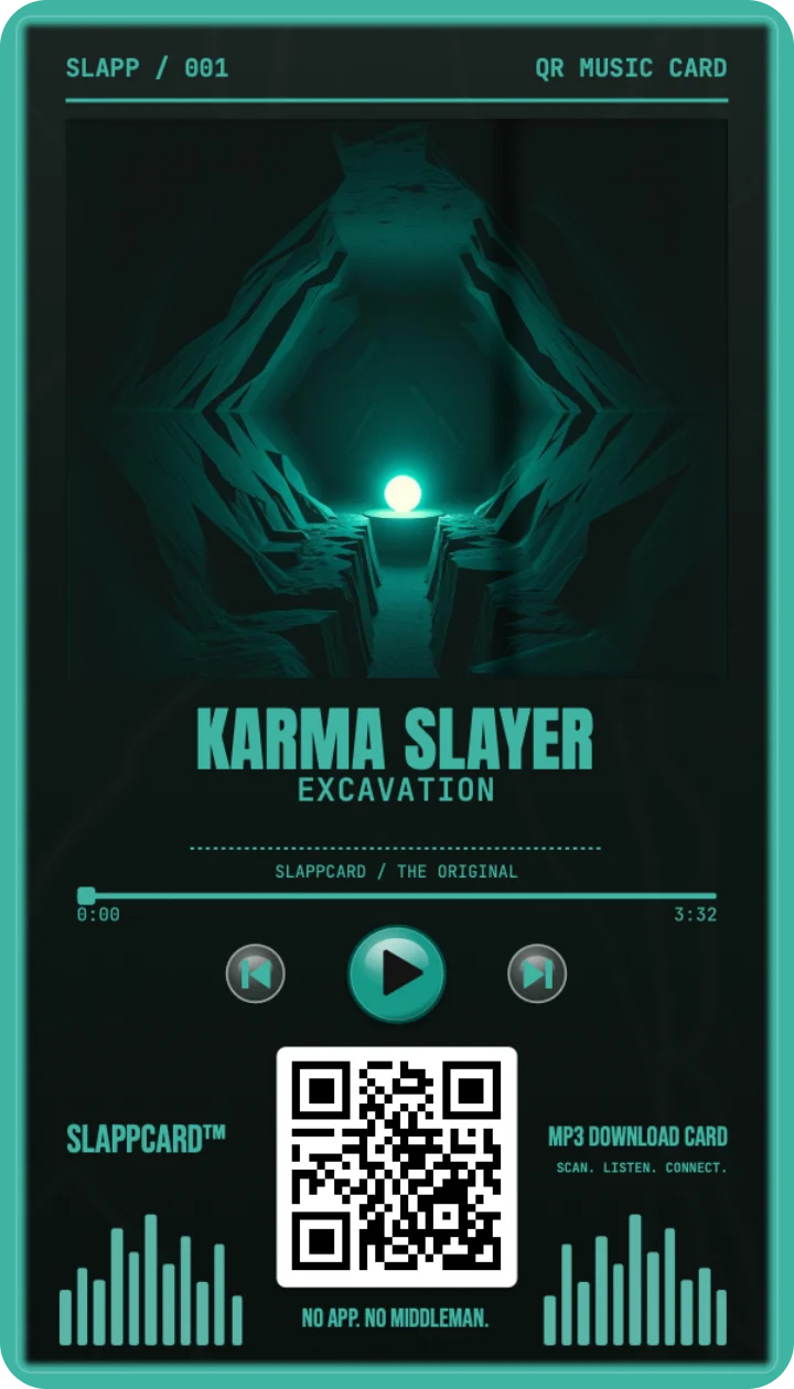 Front of Karma Slayer’s Excavation music download card