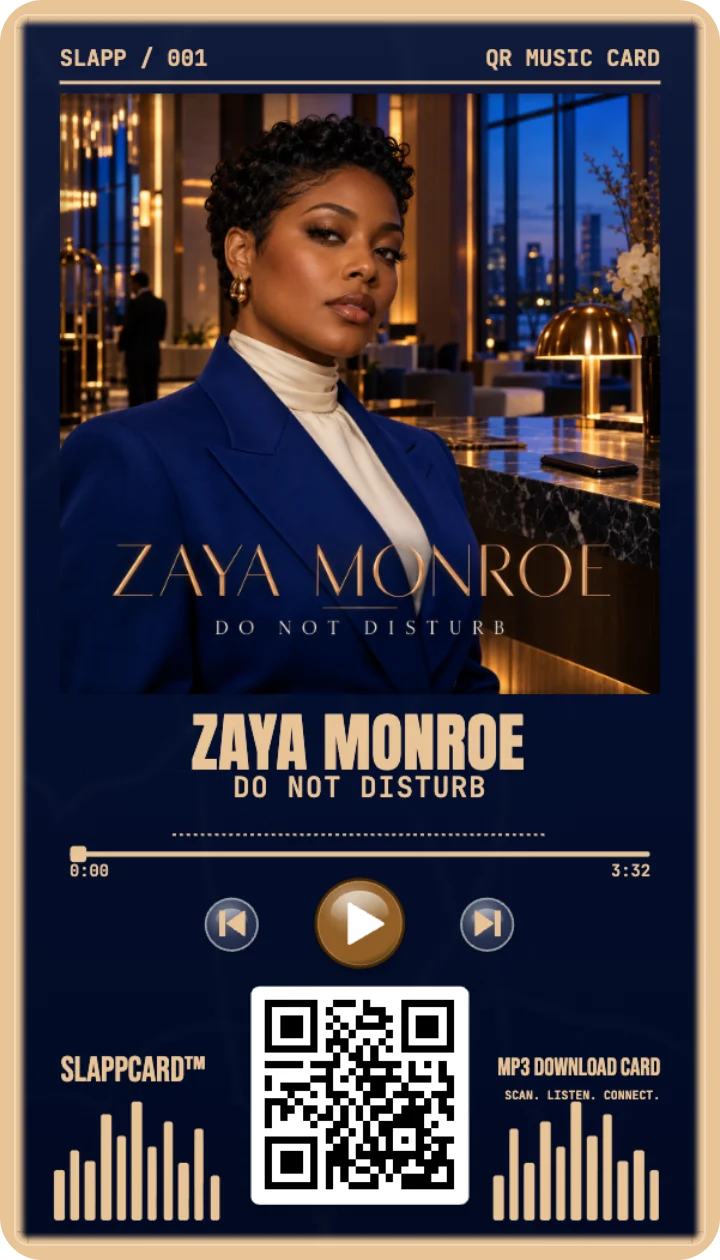 Front of ZAYA MONROE’s Do Not Disturb music download card